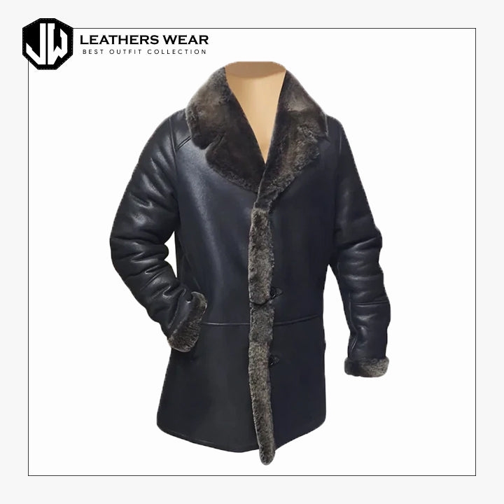 Mens Leather Trench
