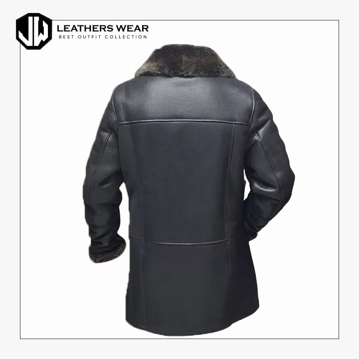 Mens Leather Trench