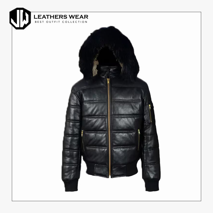 Mens Long Puffer Jacket