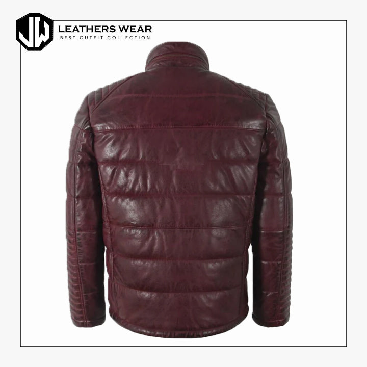 Mens Puffer Jacket Leathers Wear