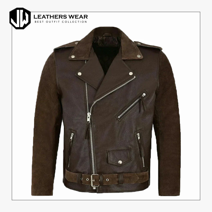 Mens Suede Leather Jacket Leathers Wear