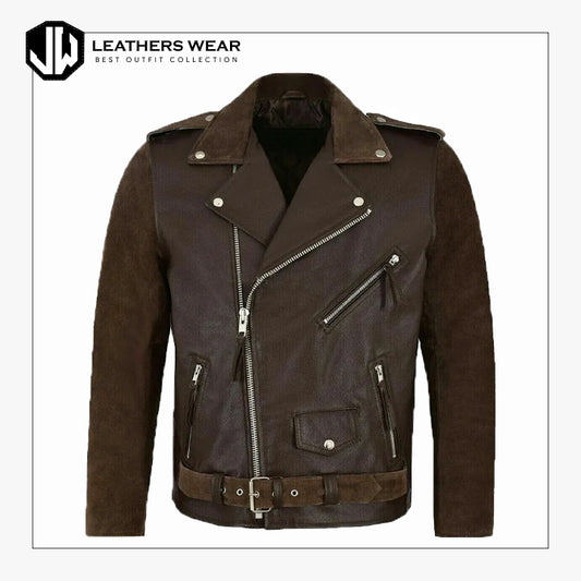 Mens Suede Leather Jacket Leathers Wear
