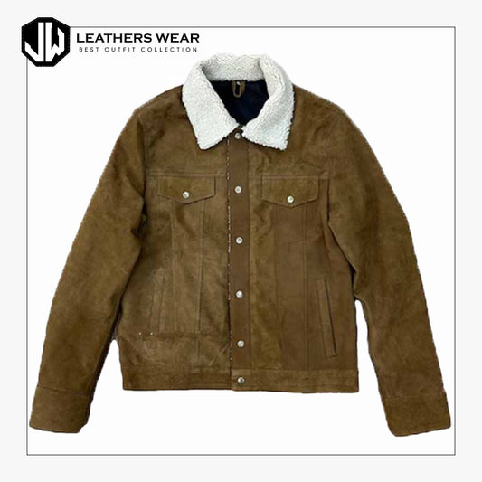 Mens Suede Moto Jacket Leathers Wear