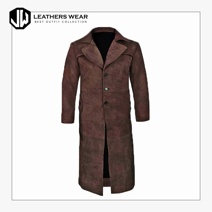 Mens Western Duster Coat Leathers Wear