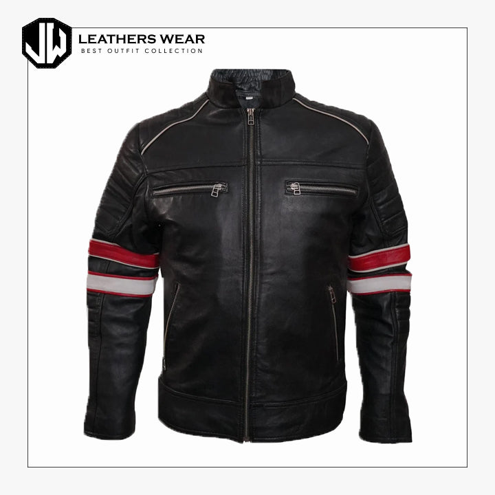Motorcycle Leather Jacket for Men
