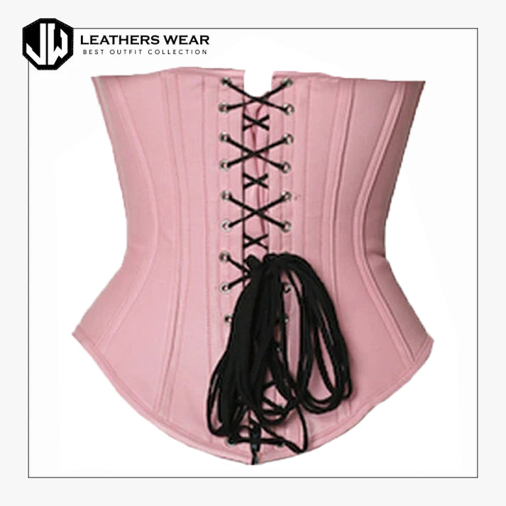 Pink Leather Corset