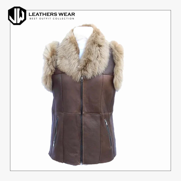Puffer Vest Women Leathers Wear