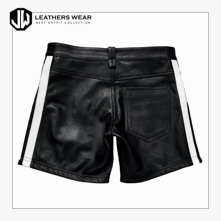 Quilted Leather Shorts