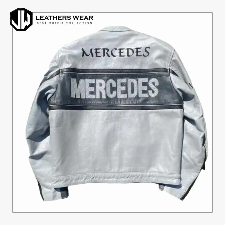 Rare Mercedes Racing Leather Jacket Leathers Wear