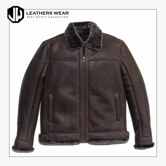 Real Leather Aviator Jacket