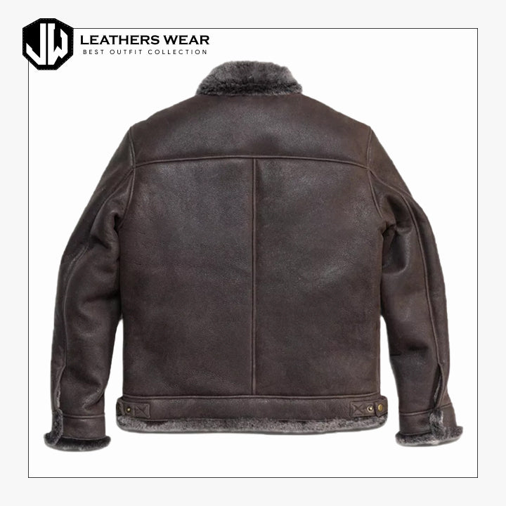 Real Leather Aviator Jacket