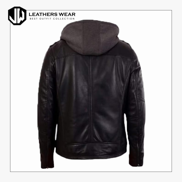 Real Leather Biker Jacket