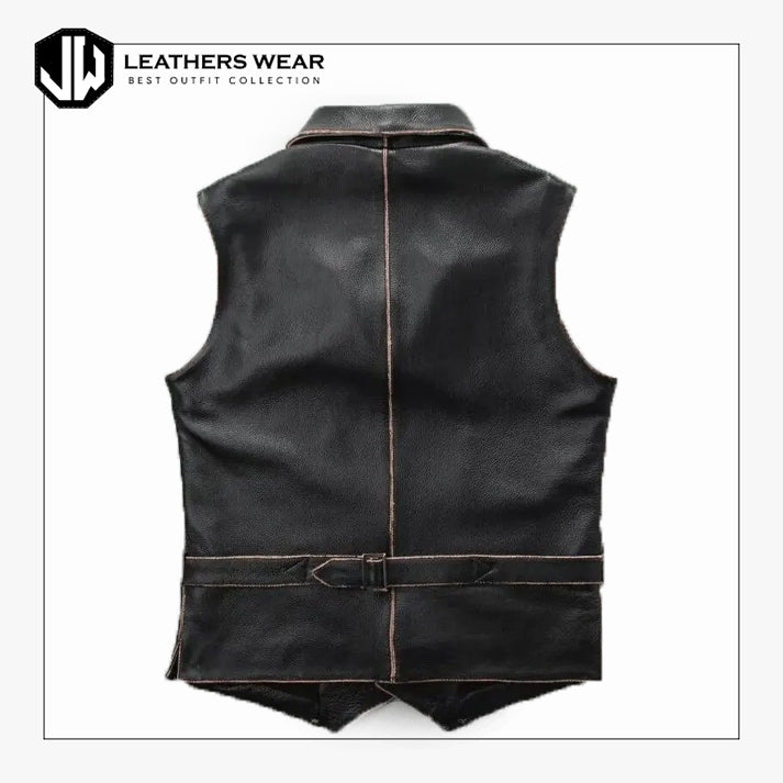 Real Sheepskin Biker Vest