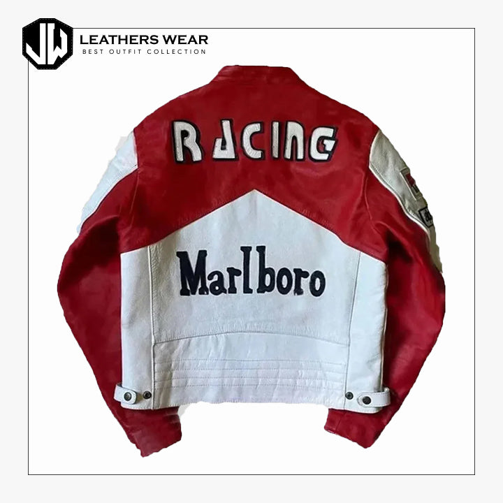 Red Motorcycle Jacket Leathers Wear