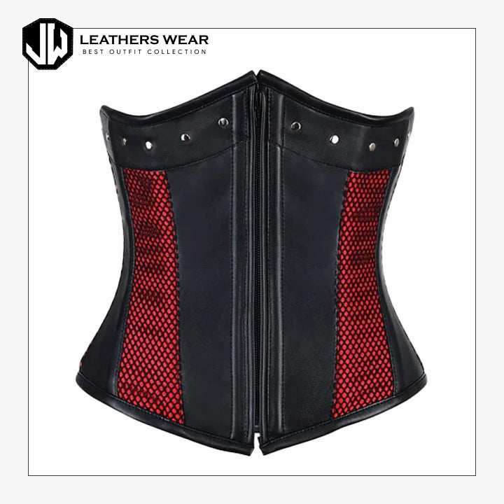 Red and Black Corset Leathers Wear