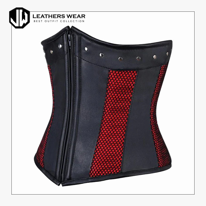 Red and Black Corset Leathers Wear