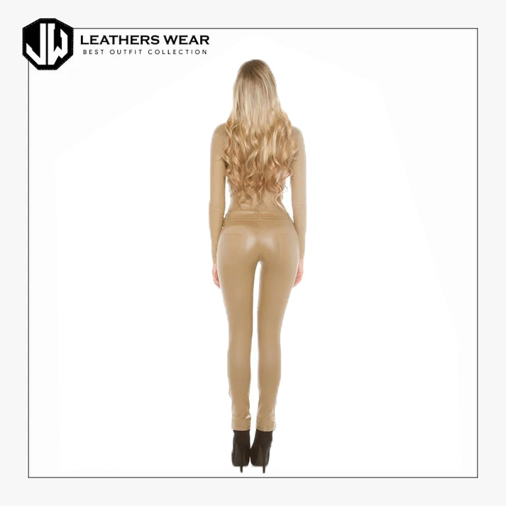 Sexy Leather Jumpsuit