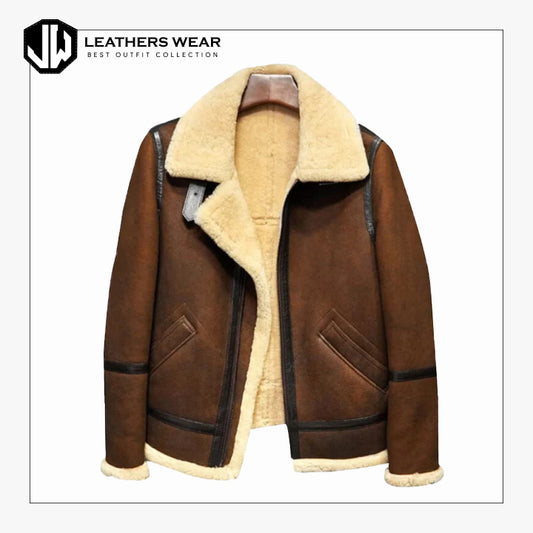 Shearling Aviator Jacket Leathers Wear