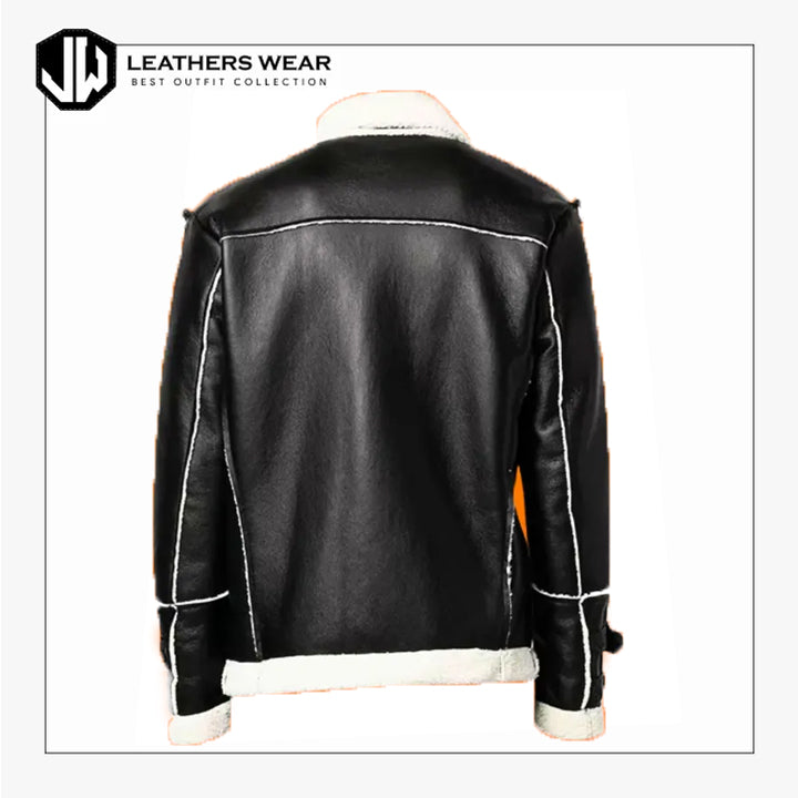 Shearling Biker Jacket