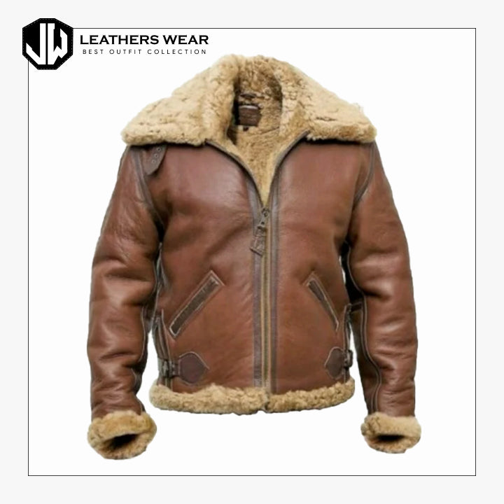 Shearling Coat Leather Leathers Wear