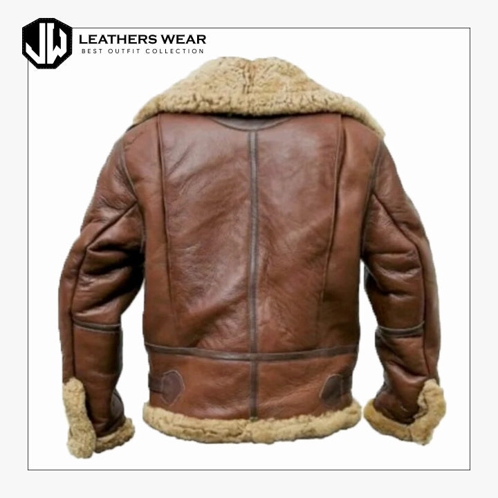 Shearling Coat Leather Leathers Wear