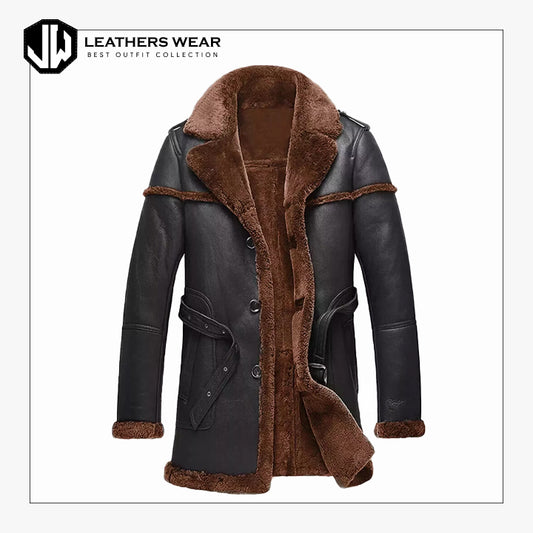 Shearling Brown Fur Style Coat