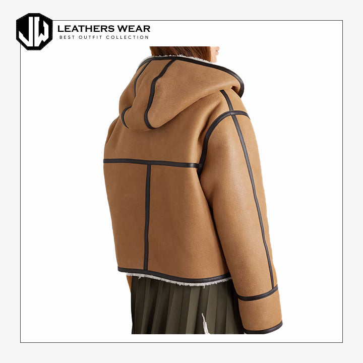 Shearling Real Leather Jacket Women