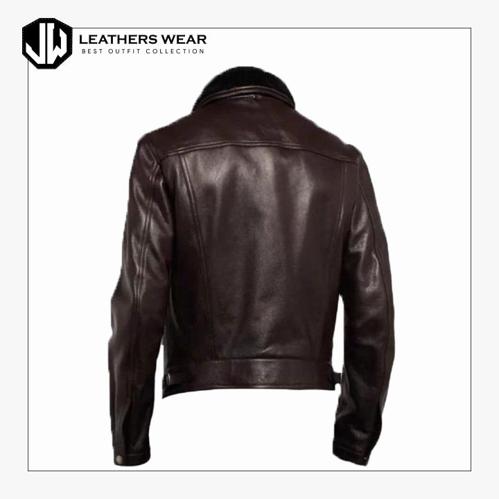 Sheepskin Leather Jacket Mens