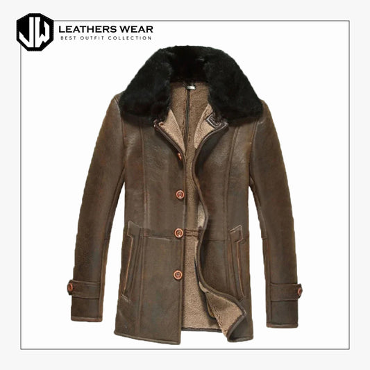 Sheepskin Shearling Coat Leathers Wear