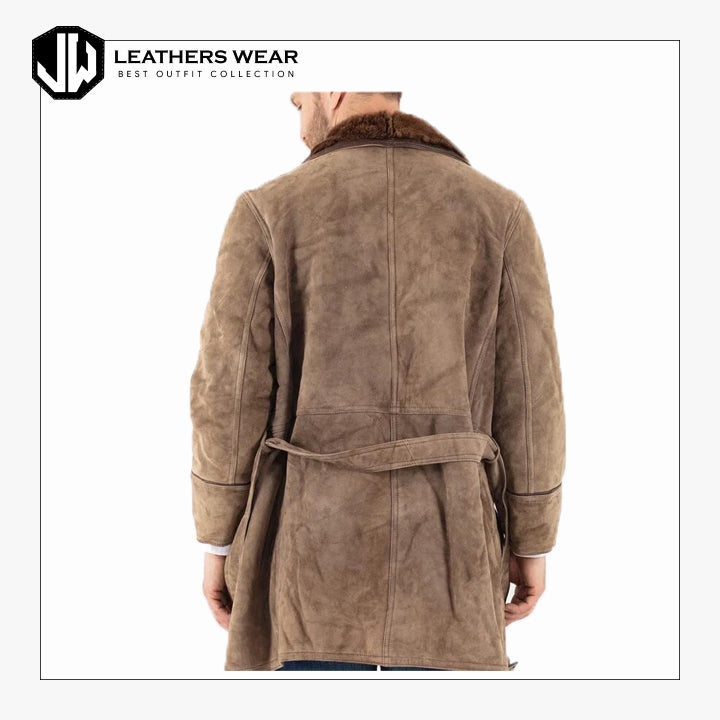 Sheepskin Shearling Coat Mens