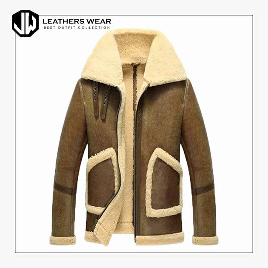 Sheepskin Brown Flying Jacket