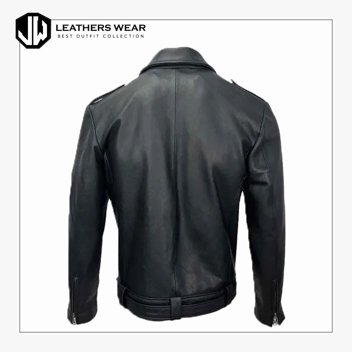 Slim Fit Biker Leather Jacket