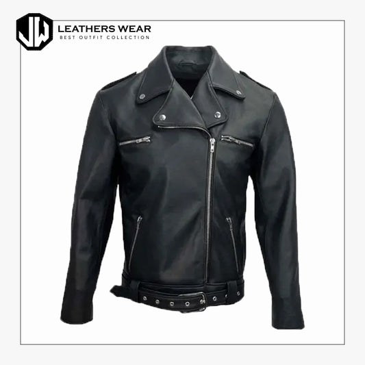 Slim Fit Biker Leather Jacket