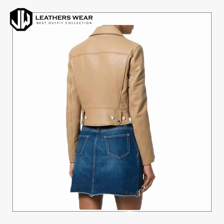 Spiked Leather Jacket Womens