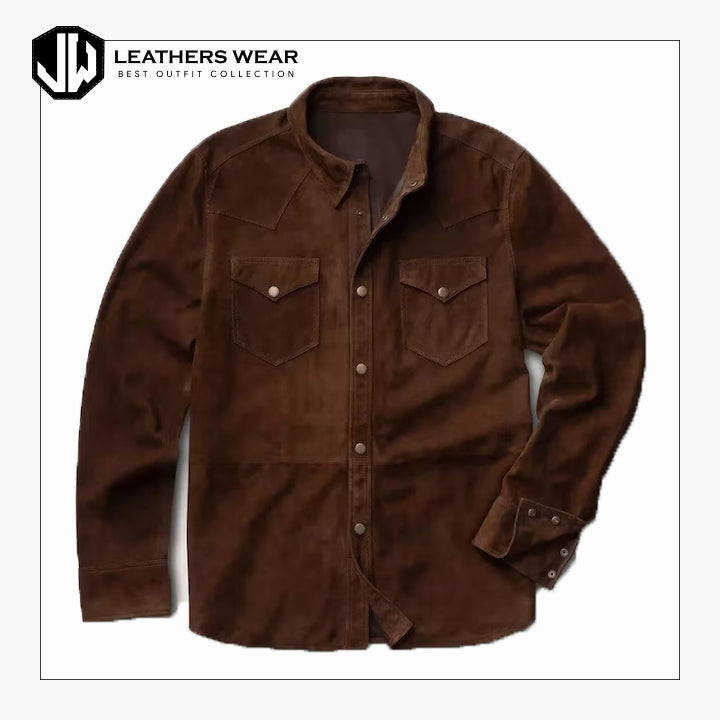 Suede Leather Shirt