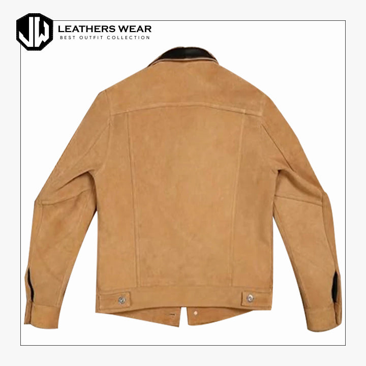 Suede Leather Trucker Jacket Leathers Wear