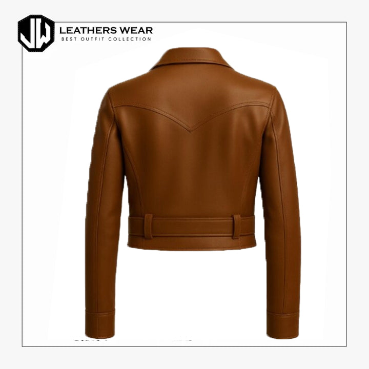 Tan Leather Jacket Women