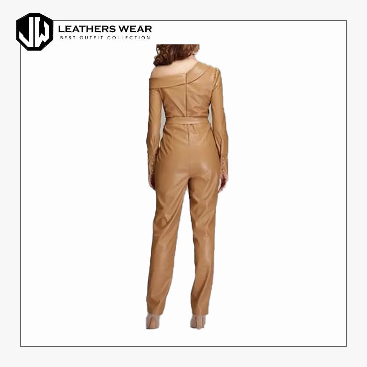Vegan Leatherette Jumpsuit