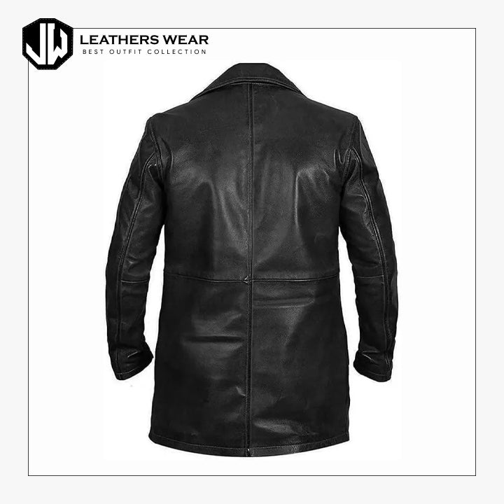 Vintage Leather Trench Coat