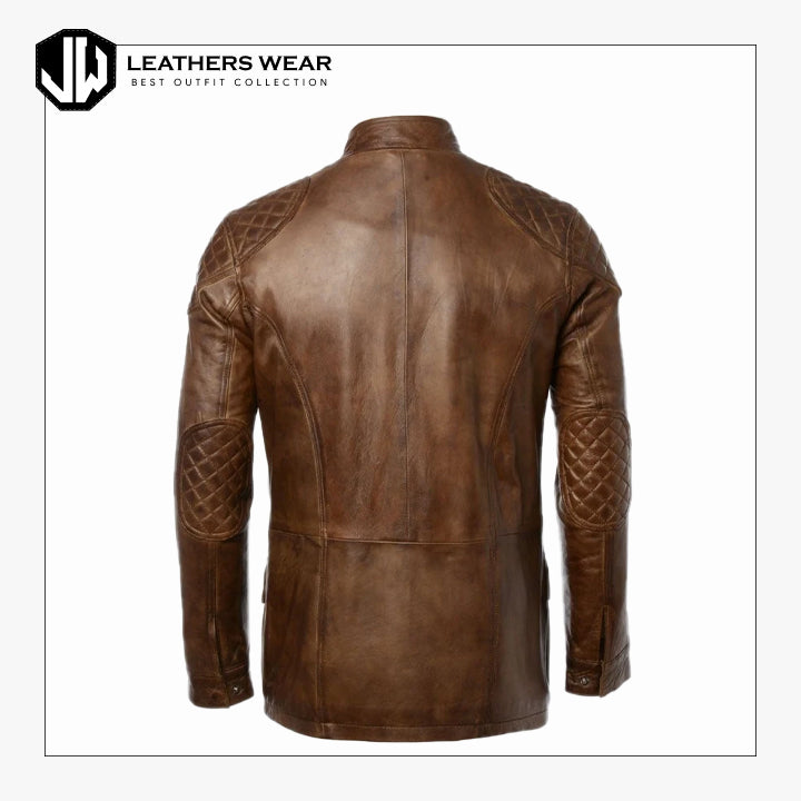 Vintage Style Leather Jacket Leathers Wear