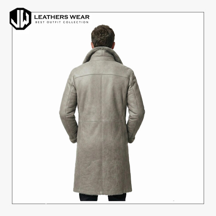 White Shearling Long Coat