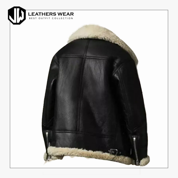 Women Sheepskin Leather Shearling Jacket