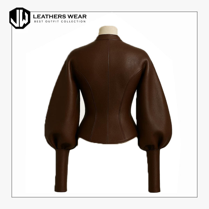 Women’s Brown Genuine Leather Jacket