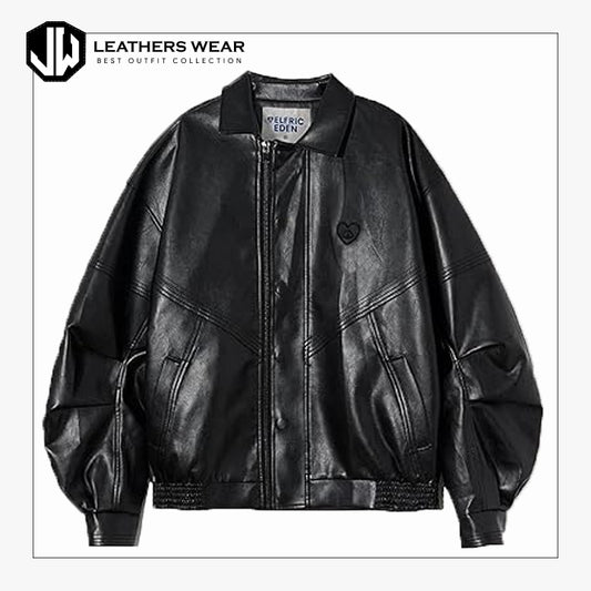 Womens Oversized Leather Jacket