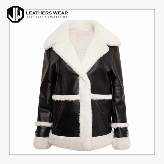 Womens Shearling Coat Leathers Wear