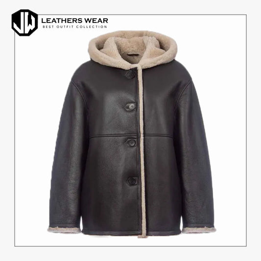 Women's Shearling Duffle Coat
