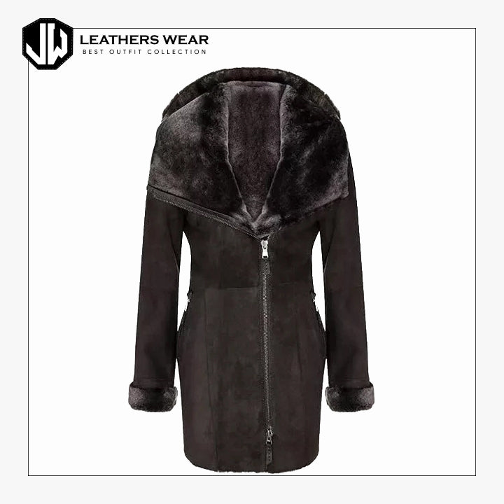Women's Shearling Leather Coat