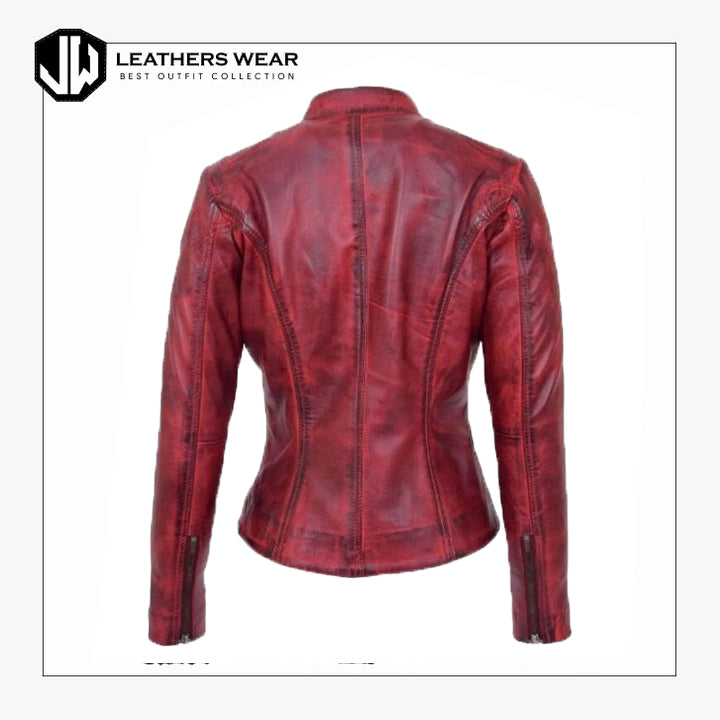Women's Vintage Motorcycle Jacket