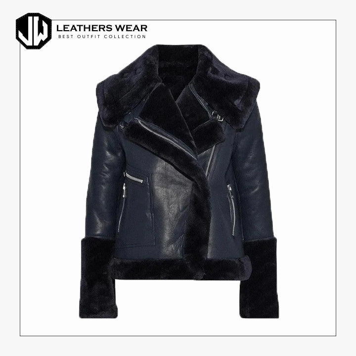 Womens Aviator Jacket Black