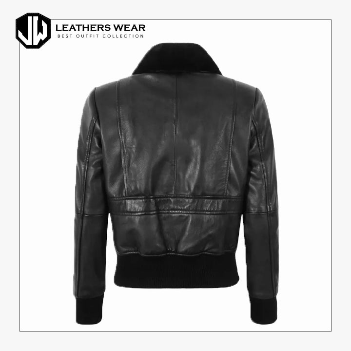 Womens Bomber Jacket Sheepskin